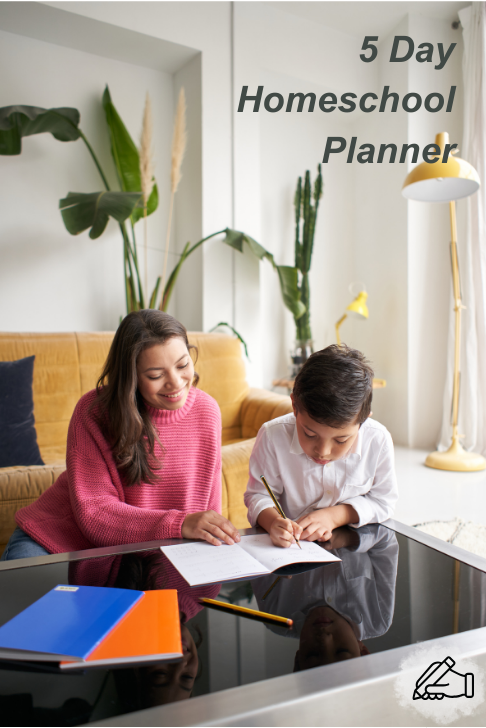 5 Day Homeschool Planner