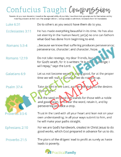 Confucius Taught Compassion - Cycle 1