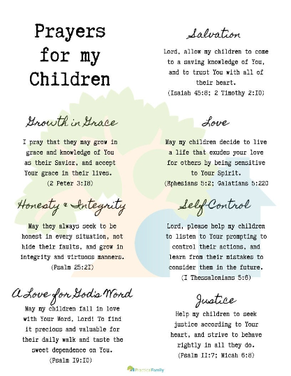 Prayers for my Children