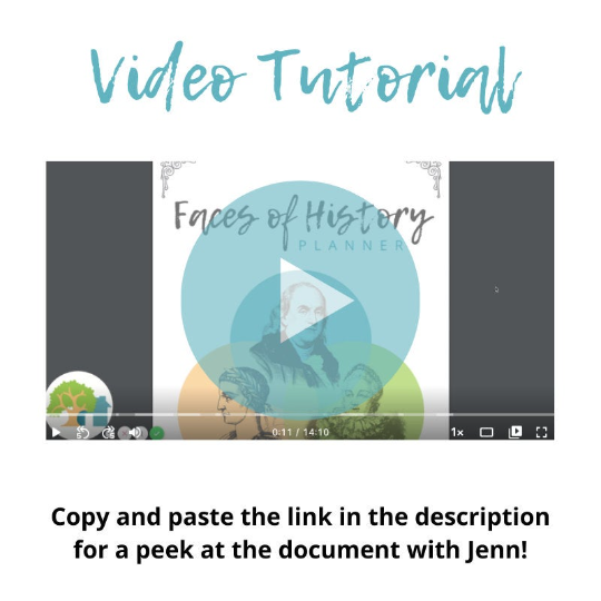 Faces of History Planner - All Cycles