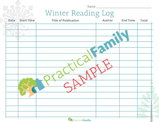 Reading Logs - Seasonal