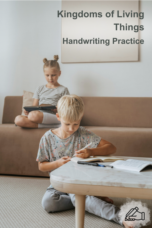 Kingdoms of Living Things - handwriting practice