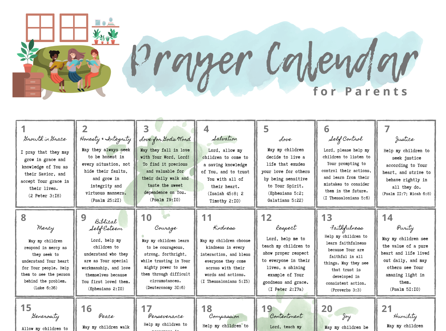 Prayer Calendar