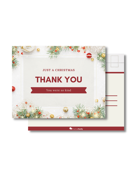 Christmas Postcards - "Thank You"