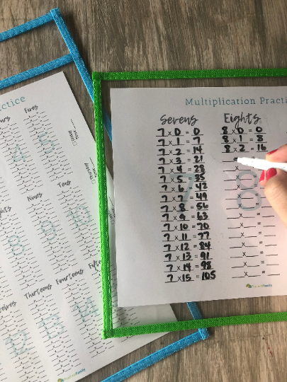 Multiplication Practice Packet