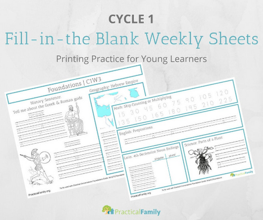 CC Cycle 1 Weekly Sheets PRINT