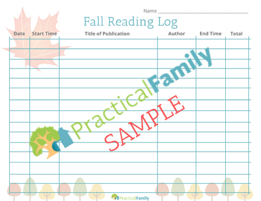 Reading Logs - Seasonal
