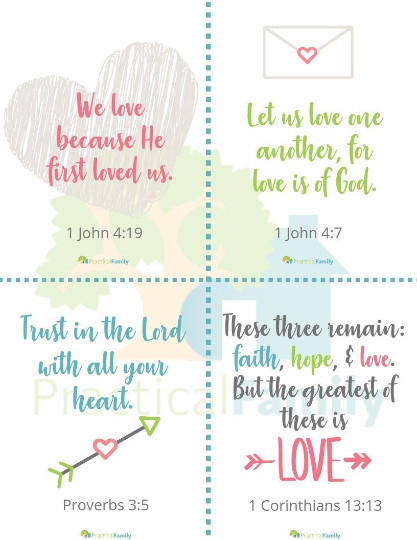 Valentine Cards - Scripture